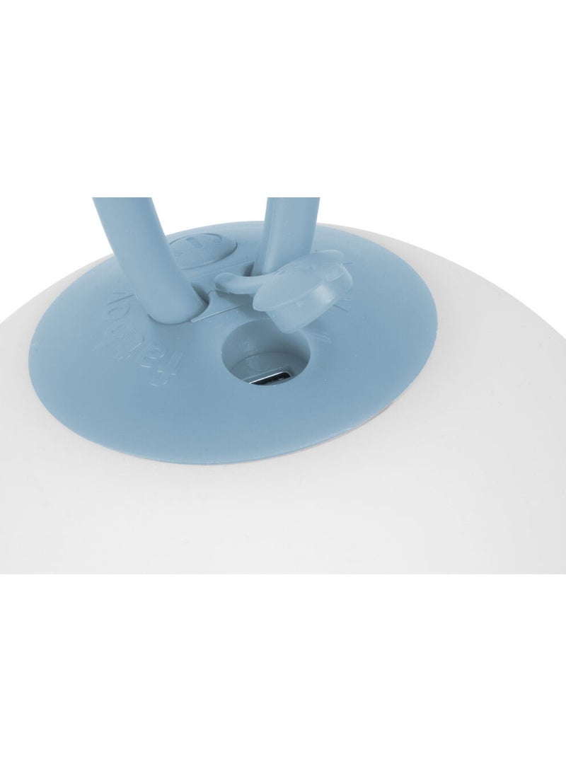 Fatboy مصباح LED قابل لإعادة الشحن من فات بوي بوليكي - محمول، 3 إعدادات سطوع، مقاوم للماء IP55، قابل لإعادة الشحن عبر USB، مقبض حلقي مطاطي، حلقة تعليق بطول 100 سم - (أزرق متموج) - Image 4